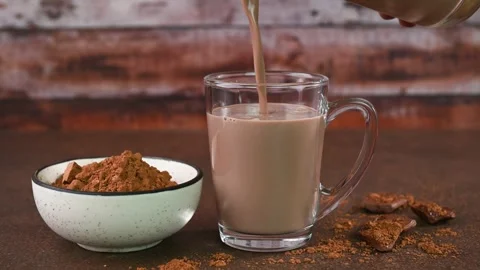 Hot chocolate drink Stock Footage 287073929