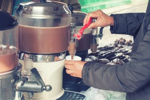 Hot Chocolate Machine Stock Photos