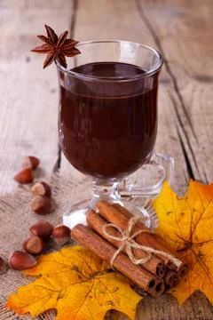 Hot chocolate with marshmallows Stock Photos