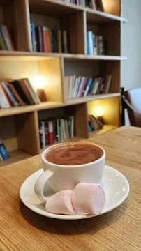 Hot Chocolate with Marshmallows Fotos de archivo