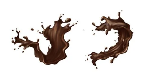 Hot chocolate splash Stock-Illustration