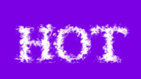 Hot cloud text effect violet isolated background 스톡 동영상 138722000
