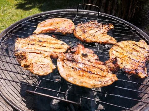 Hot Coal Barbeque Stock Photos