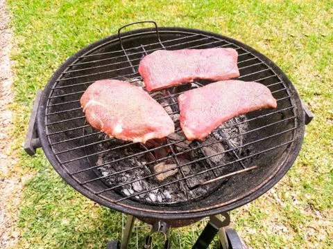 Hot Coal Barbeque Stock Photos