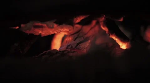 Hot coals close up 動画素材 48868539