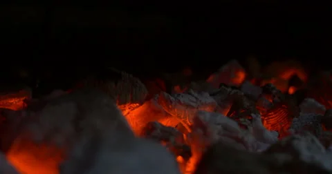 Hot coals Stock Footage 66685477