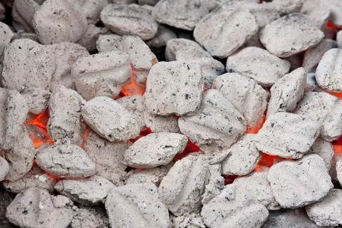 Hot coals Stock Photos