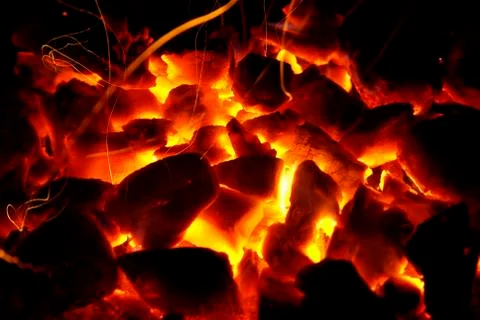 Hot coals Stock Photos