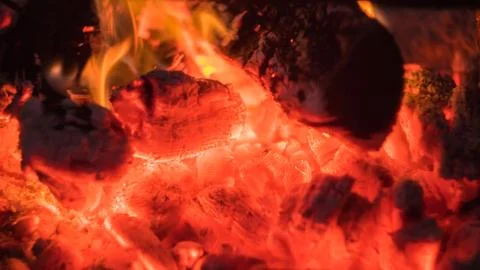 Hot coals Stock Photos