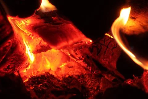 Hot coals Stock Photos