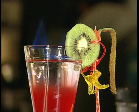 Hot cocktail Stock Footage