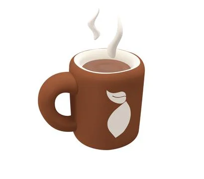Hot Cocoa Mug 3d icon Stock Illustration