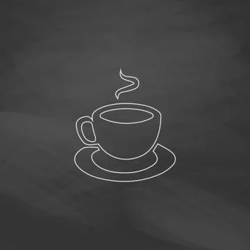Hot coffe computer symbol Stock Illustration