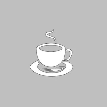 Hot coffe computer symbol Stock Illustration