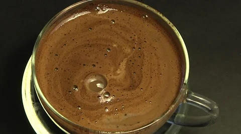 Hot coffee close up Stock Footage 50914589