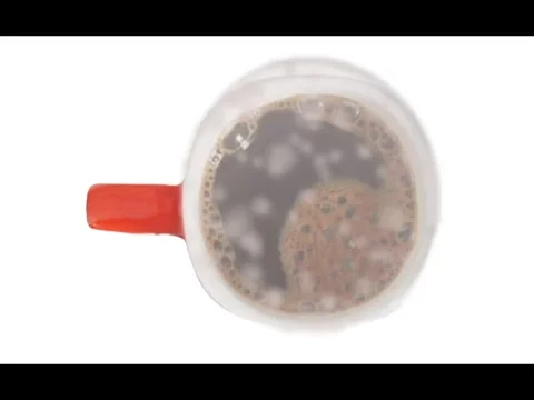 Hot coffee cup and smoke Stock After Effects