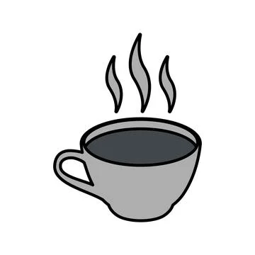 Hot coffee cup icon vector illustration Stock Illustration