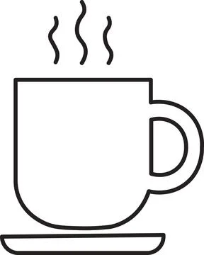 Hot coffee cup Stock Illustration