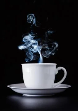 Hot coffee cup Stock Photos