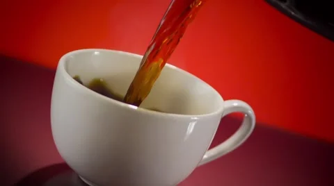 Hot Coffee cup Pour Stock Footage 63625405
