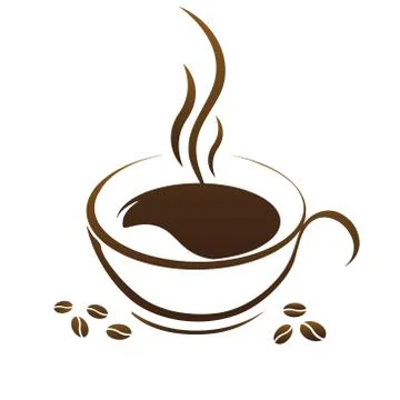 Hot coffee cup vector Illustrazione stock