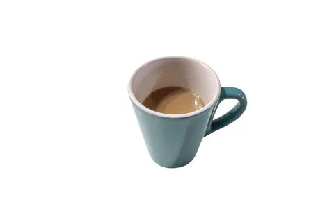 Hot coffee cup on a white background Stock Photos