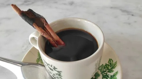 A hot coffee Stock Footage 328265957