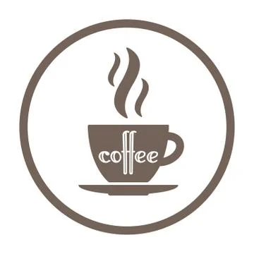 Hot coffee icon Stock Illustration