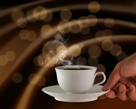 Hot coffee Stock Illustration