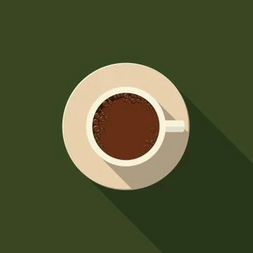Hot coffee Stock Illustration