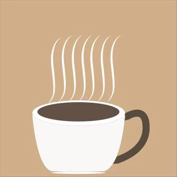 Hot coffee Stock Illustration