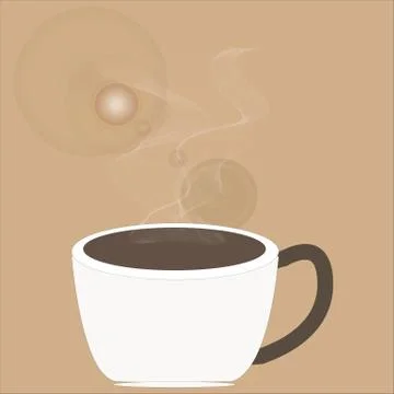 Hot coffee Stock Illustration