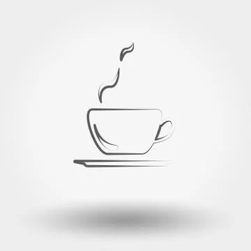 Hot coffee Stock Illustration
