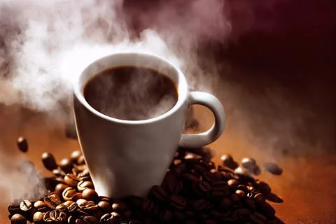 Hot coffee Stock Illustration