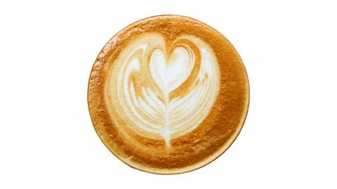 Hot coffee on an isolate white background. Stock Photos