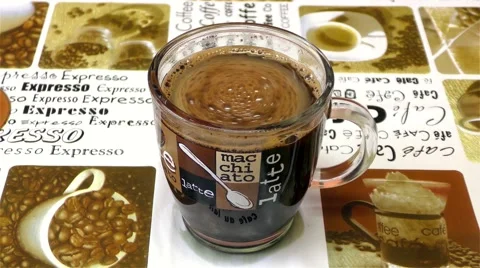 Hot Coffee Mug Fast Motion Video stock 67894661