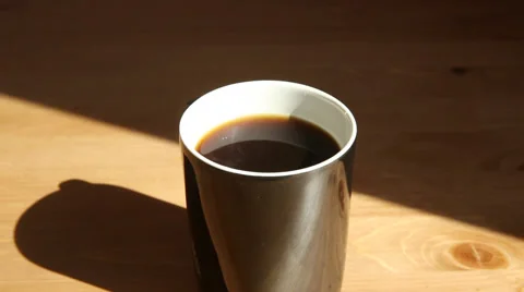 Hot coffee mug Stock Footage 50362774