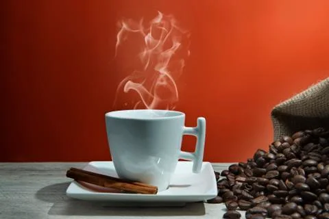 Hot coffee Foto stock
