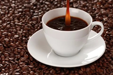 Hot coffee Stock Photos