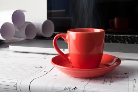Hot coffee Stock Photos