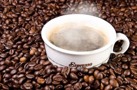 Hot coffee Stock Photos