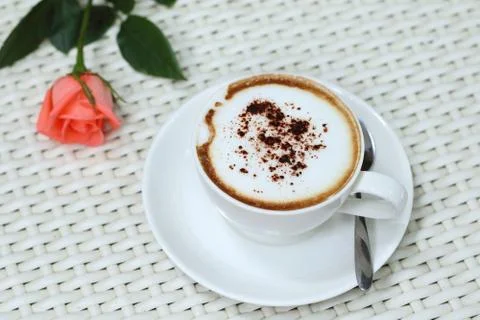 Hot coffee Foto stock