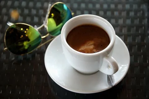 Hot coffee Stock Photos