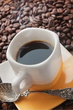 Hot coffee Foto stock