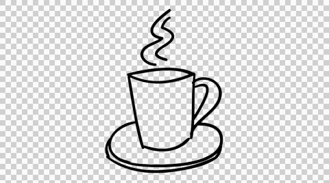 Hot Coffee Tea Cup Line Drawing Illustration Animation Trasnparent Background Clip 43794157 Hot Coffee Tea Cup Line Drawing Illustration Animation Trasnparent Background Clip 43794157