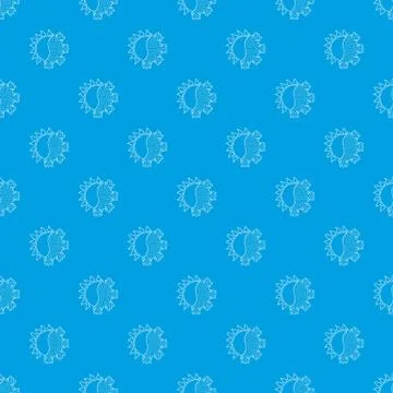 Hot cold pattern seamless blue Illustrazione stock