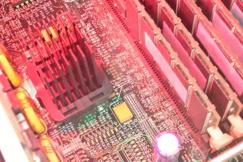 Hot  computer radiator Stock Photos