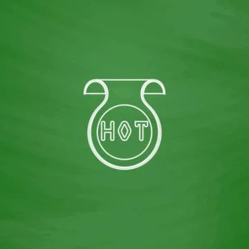 Hot computer symbol Stock Illustration