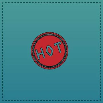 Hot computer symbol Stock Illustration