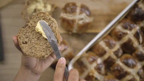 Hot Cross Buns 스톡 동영상 129857840